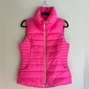 Lilly Pulitzer Allie Packable Puffer Vest - Hot Pink